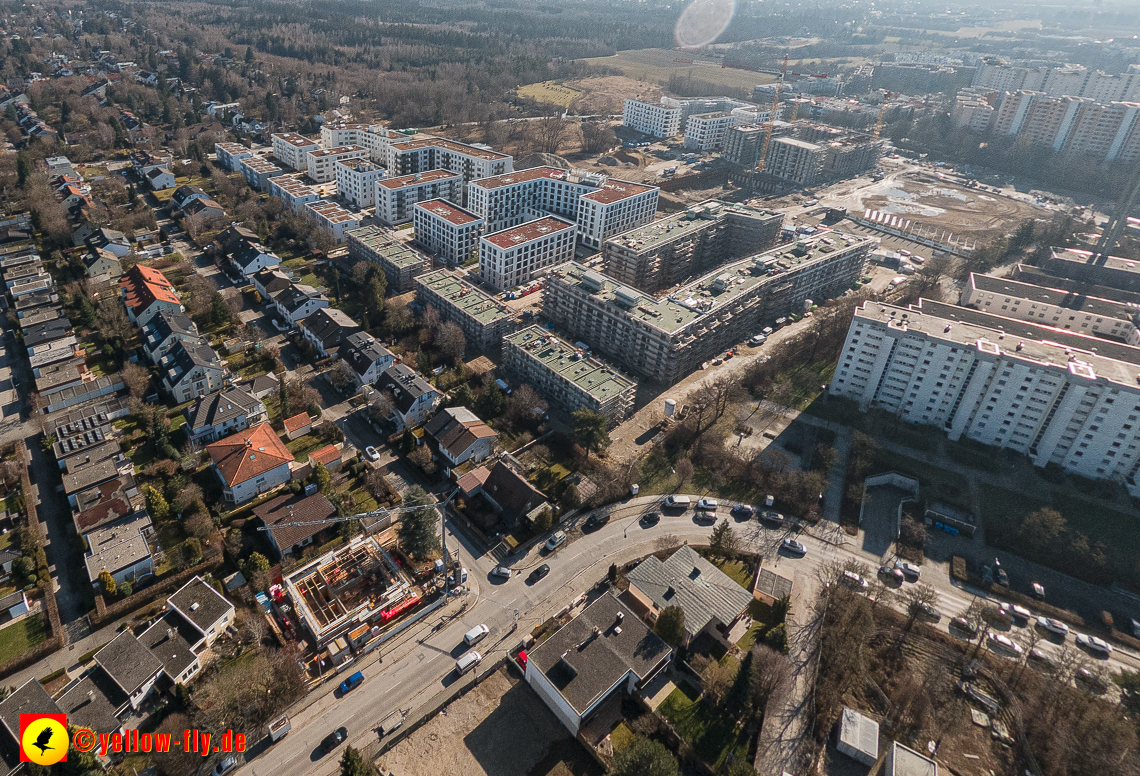 15.02.2023 - Baustell an der Niederalmstraße 16 aus der Luft